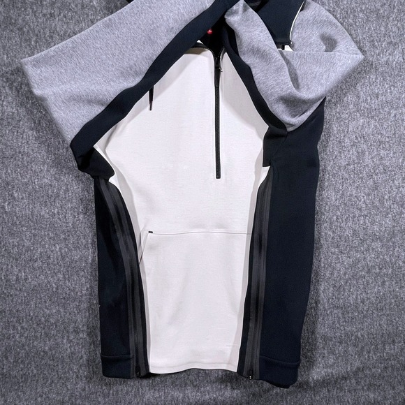 Nike Sportswear Tech Pack Knit Fleece ½ Zip Tracksuit in Bone/Carbon/Black 3XL - Picture 4 of 10